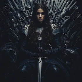 Queen on Throne of Swords