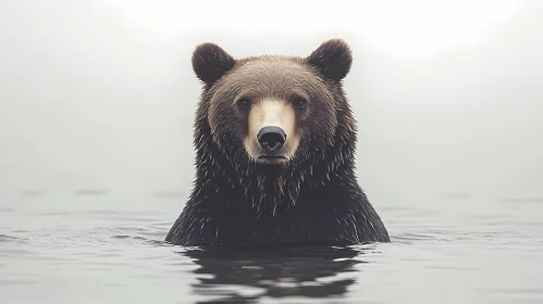 Bear Emerging from Water