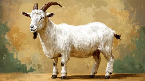 Majestic Goat Illustration