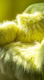 Soft Yellow Cushions in Sunlight