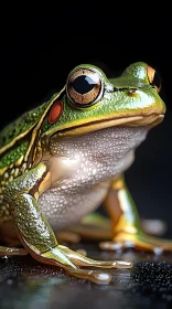 Detailed Frog Portrait