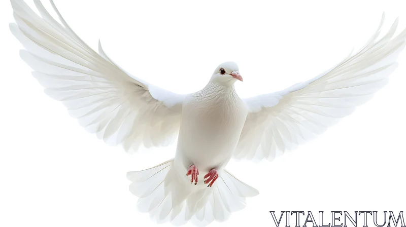 Dove with Open Wings AI Image