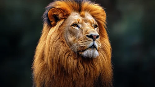 Regal Lion in Wildlife Setting