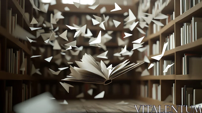 Books and Knowledge Art AI Image