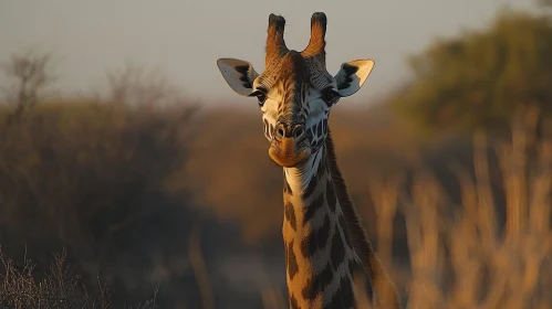 Elegant Giraffe in Natural Habitat