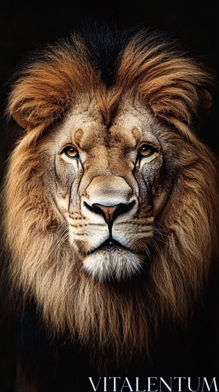 AI ART Regal Lion Image