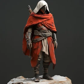 Armored Warrior with Hood