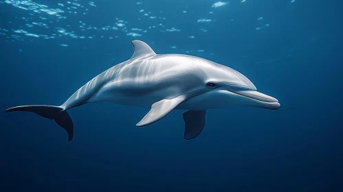 Graceful Dolphin in Ocean Waters