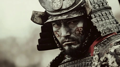Intense Samurai Warrior Gaze
