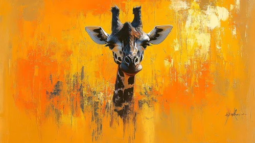 Wildlife-Inspired Abstract Giraffe Art