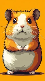 Cute Hamster Cartoon Art