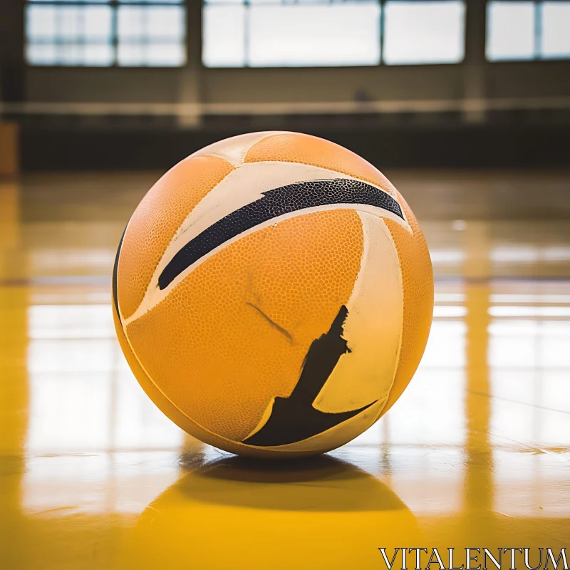 Indoor Volleyball Composition AI Image