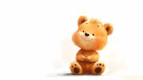 Charming Bear Cub Artwork