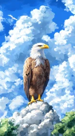 Eagle's Graceful Presence in Nature