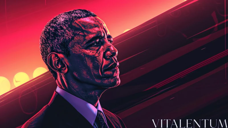 Barack Obama Art Illustration AI Image