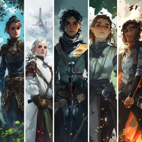 Five Fantasy Character Portraits