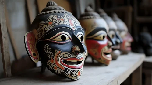 Cultural Artistry: Decorative Wooden Masks