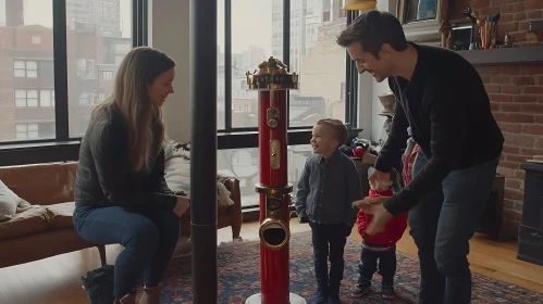 Joyful Family Moment Indoors