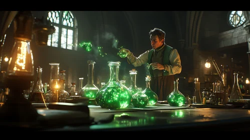 Green Potion in Lab