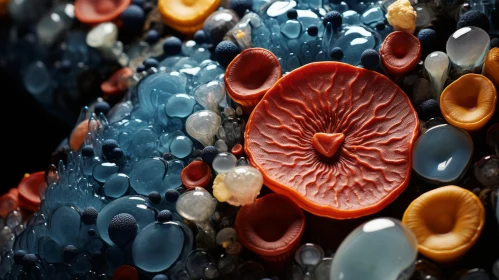 Colorful Plastic Bubbles Arrangement | Organic Biomorphic Forms