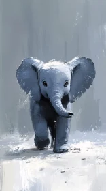 Baby Elephant Art