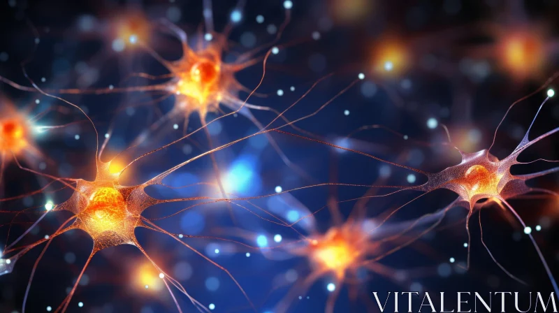 Intricate Neuron Artwork: A Captivating Exploration of Neuroscience and Neurofibrosis AI Image