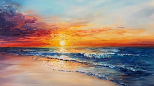 Coastal Sunset Art