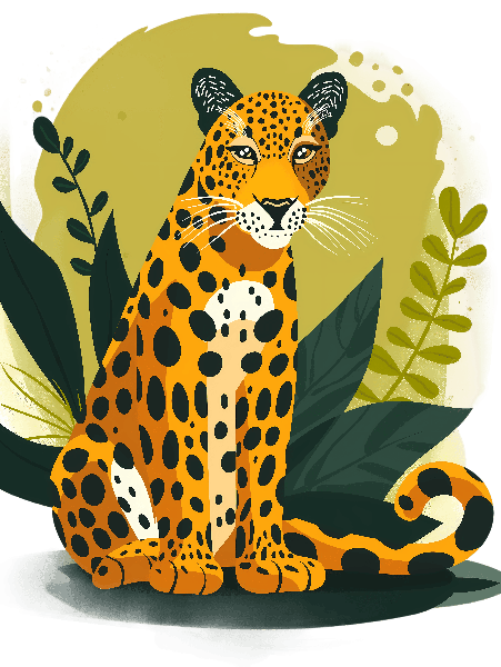 POD Design Leopard in Jungle