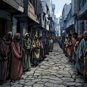 Urban Queue: A Moment in Time