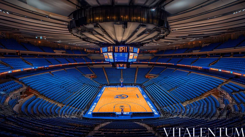 Indoor Stadium Panorama AI Image