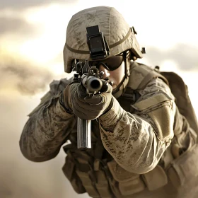 Warrior's Stance: A Moment of Precision