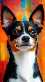 Colorful Chihuahua Portrait