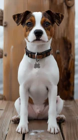 Adorable Tan and White Puppy