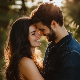 Romantic Embrace: A Loving Couple's Moment