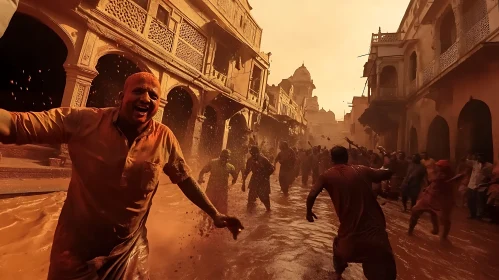 Indian Holi Festival Celebration