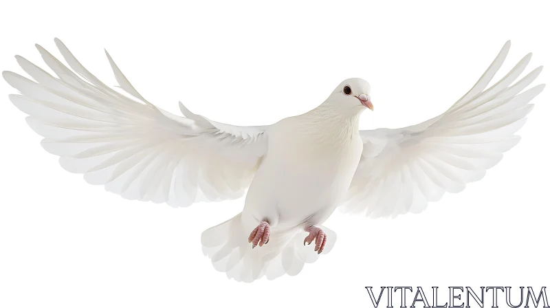 Dove in Flight AI Image