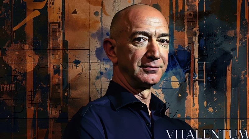 AI ART Jeff Bezos Abstract Portrait Art