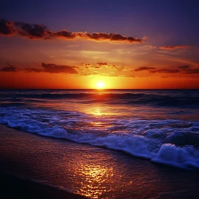 Tranquil Sunset Seascape