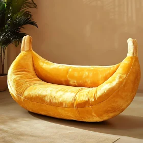 Creative Banana Shaped Sofa for Modern Interior