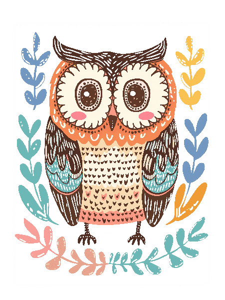 Decorative Owl Illustration