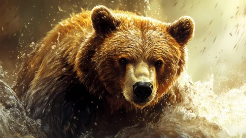 Wild Bear in Action