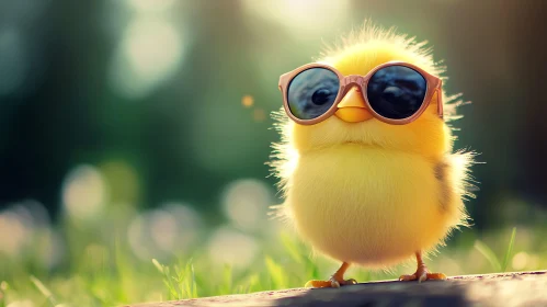 Cool Chick with Shades