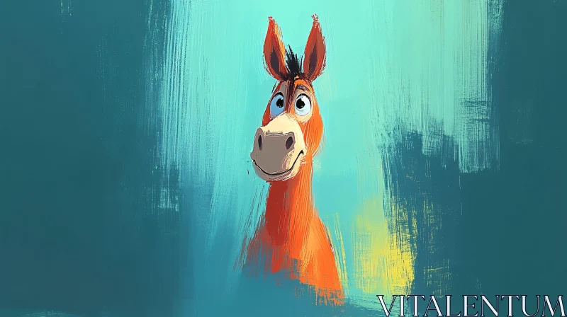 Funny Donkey Art AI Image