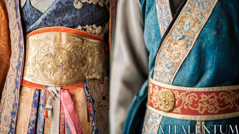 AI ART Traditional Clothing with Ornate Belts