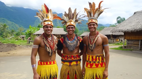 Cultural Pride: Men in Traditional Dress