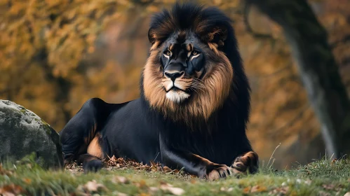 Resting Lion Image