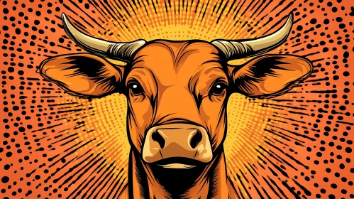 Vivid Cartoon Cow Design