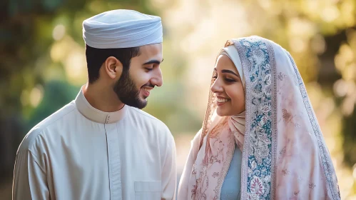 Portrait of a Muslim Couple