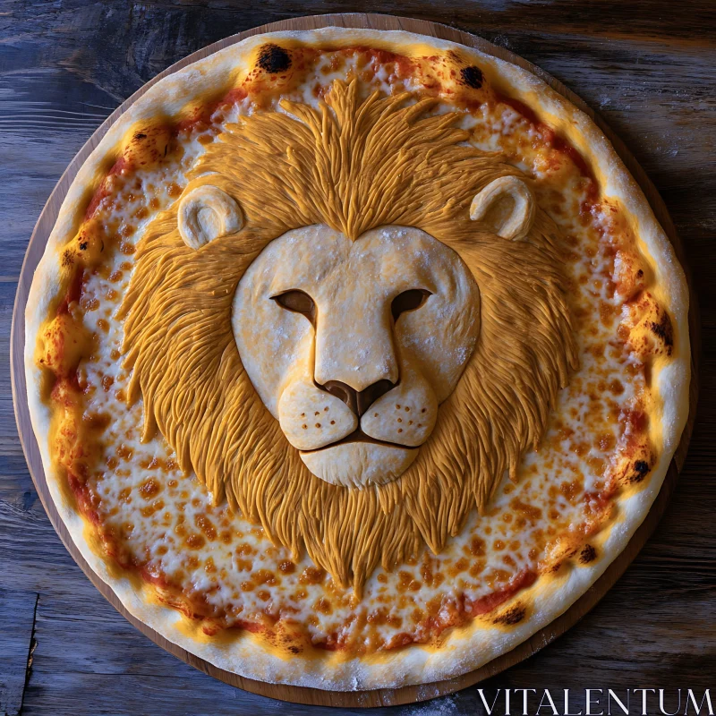 AI ART Pizza Lion