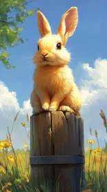 Rabbit in a Meadow